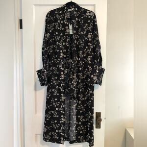NWT Farrow Floral Duster Cardigan